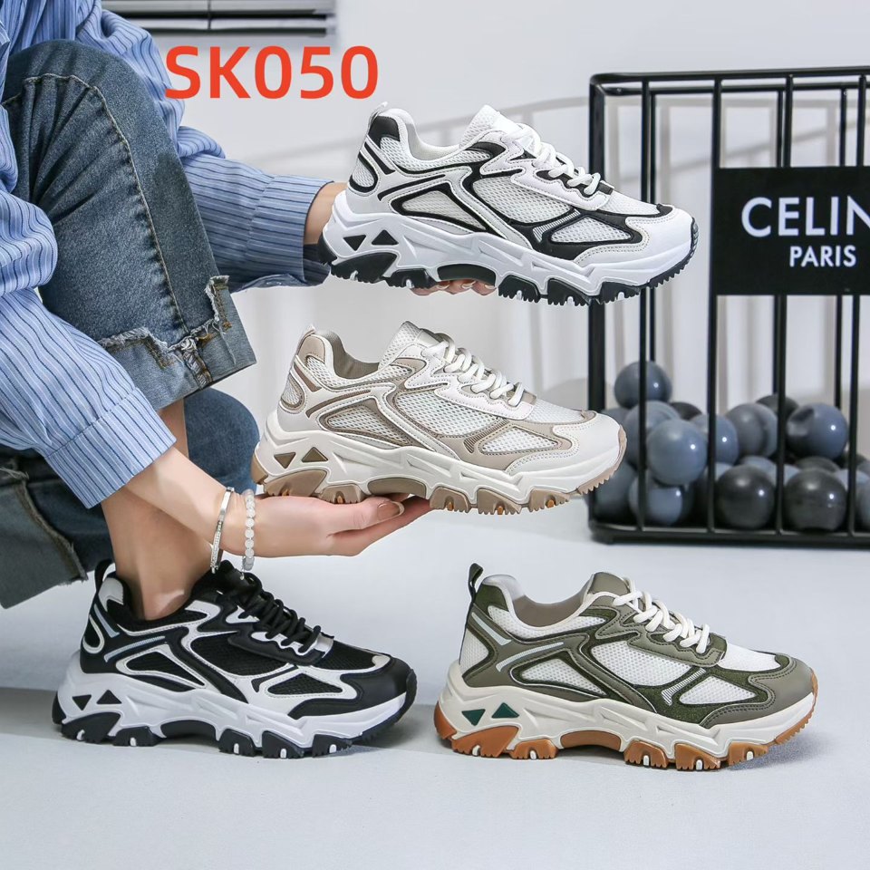 SK050 Gray Blue Casual Sneakers